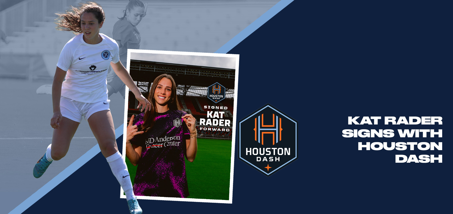 Houston Dash signs Kat Rader